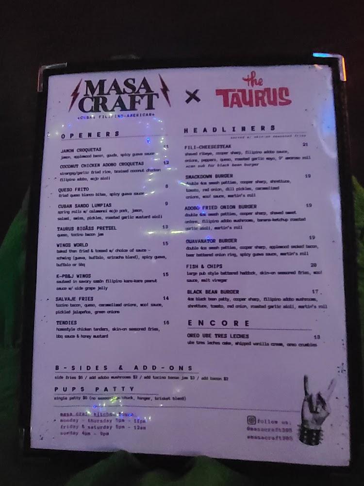 Masa Craft Kitchen Menu image 3